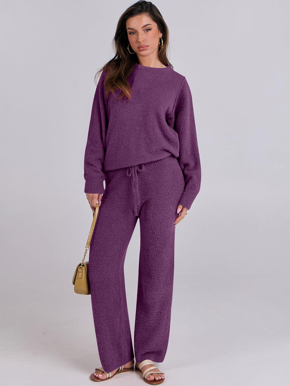 Women's Fuzzy Fleece Pajama Sets