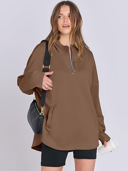2024 Fall Women's Oversized Tunic Pullover