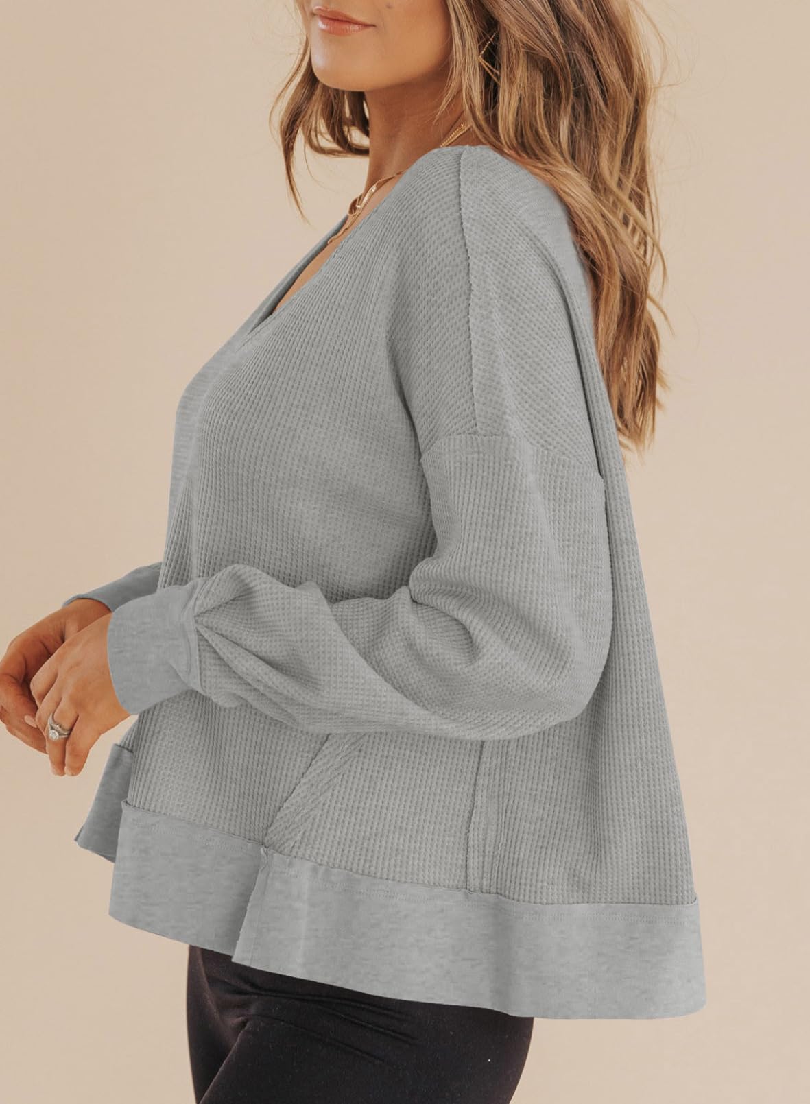 Women's V-Neck Casual Pullover Top (Buy 2 Free Shipping)