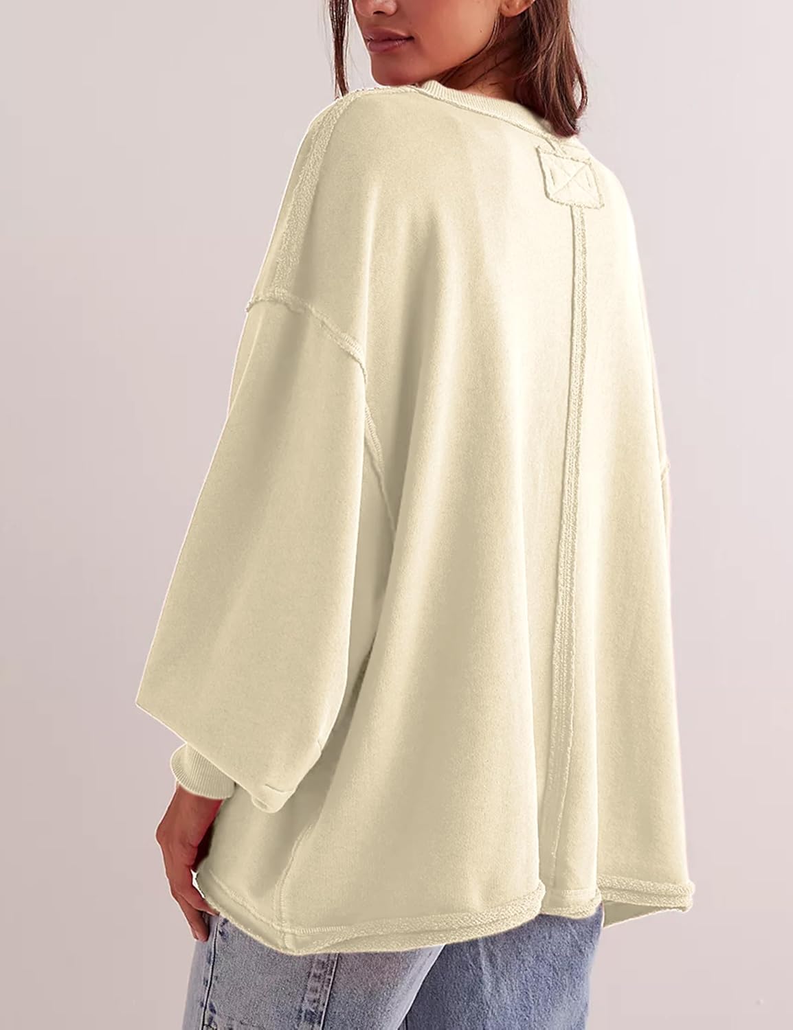 V-Neck Long Sleeve Pullover Sweatshirts