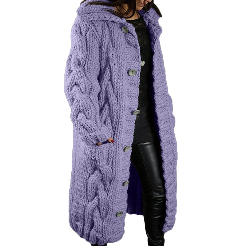 2023 Knitted Thick-Line Jumper Coat