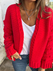 Autumn casual knitted cardigan coat
