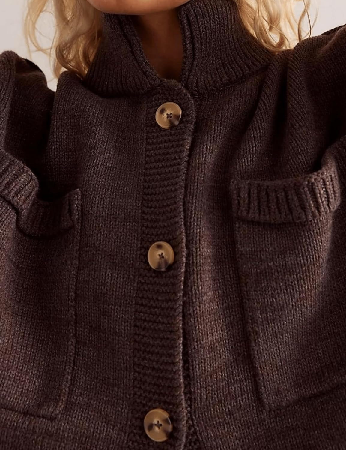 Fall Button Down Knit Tops Sweater cardigan
