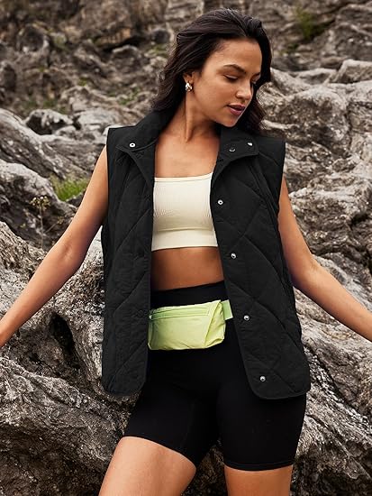 Womens Puffer Quilted Vest
