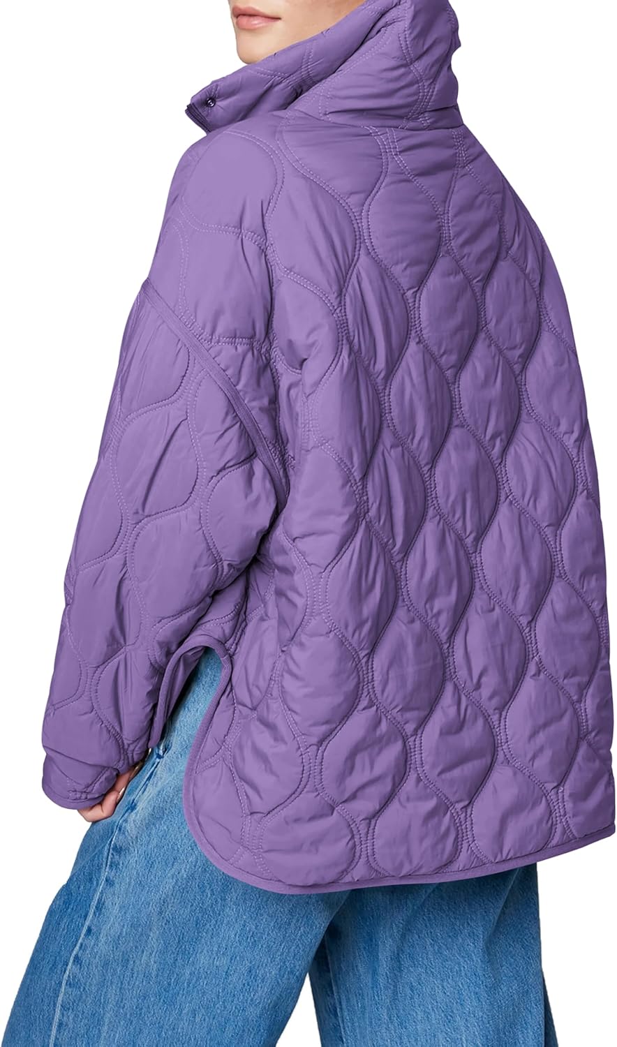 Women's Puffer Pullover Quilted Lightweight Jacket
