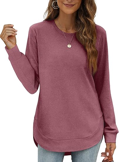 Women's Crewneck Long Sleeve Shirts
