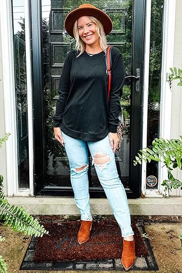 Women's Crewneck Long Sleeve Shirts