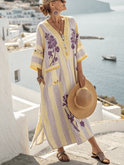 Women Summer Loose Printed Dress