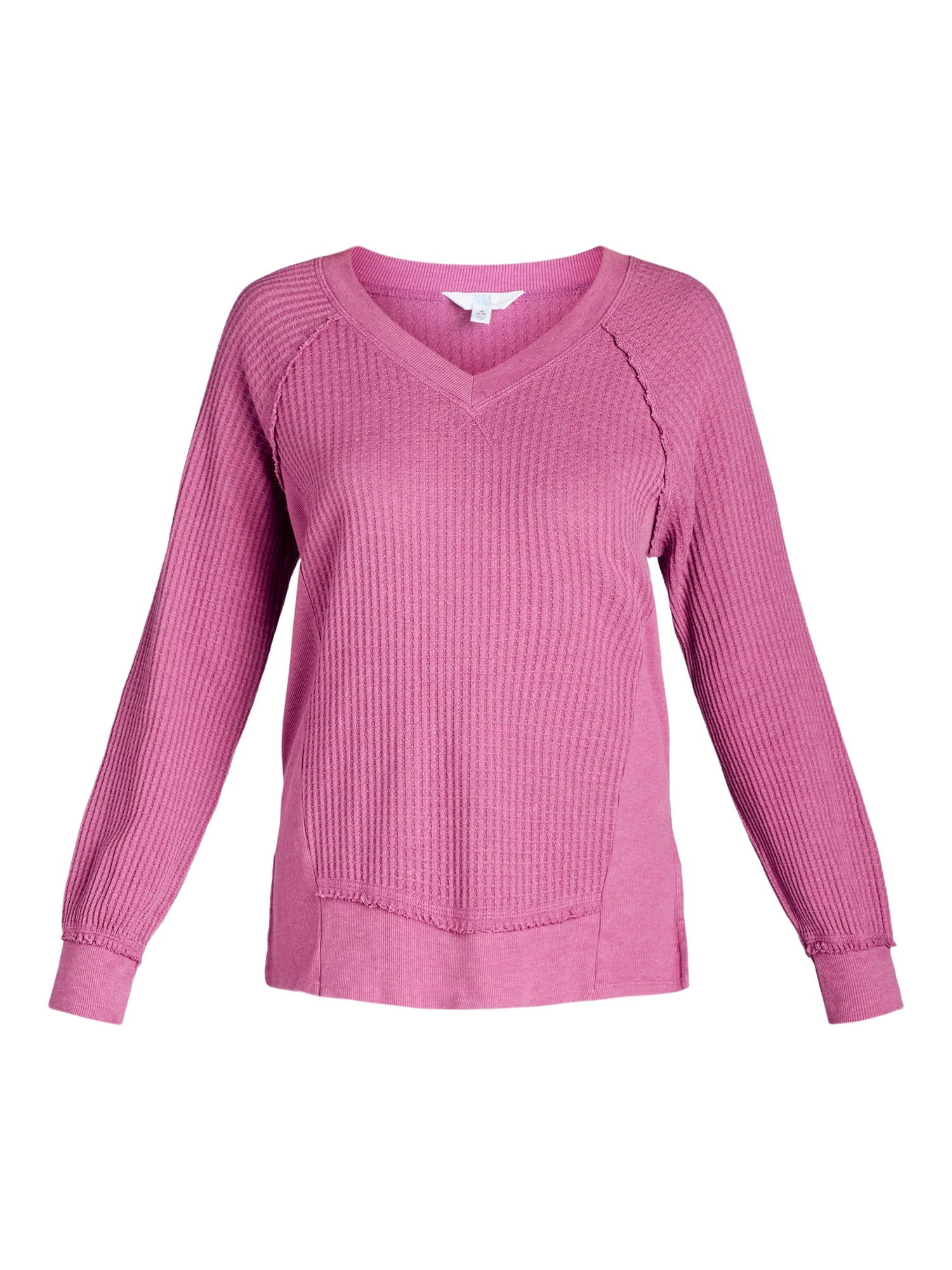 Women's Waffle Knit Sweatshirt