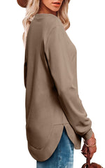 Women's High Low Curved Hem Tops (Buy 2 Free Shipping)