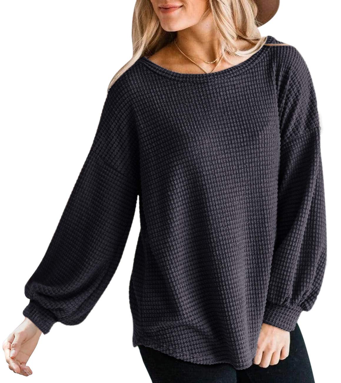 Fall Full Cozy Waffle Pullover