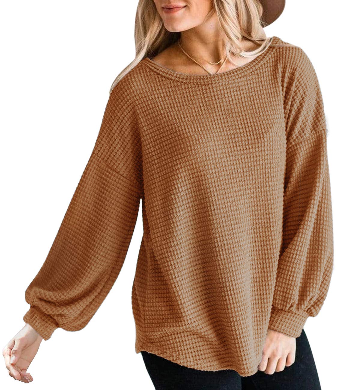 Fall Full Cozy Waffle Pullover