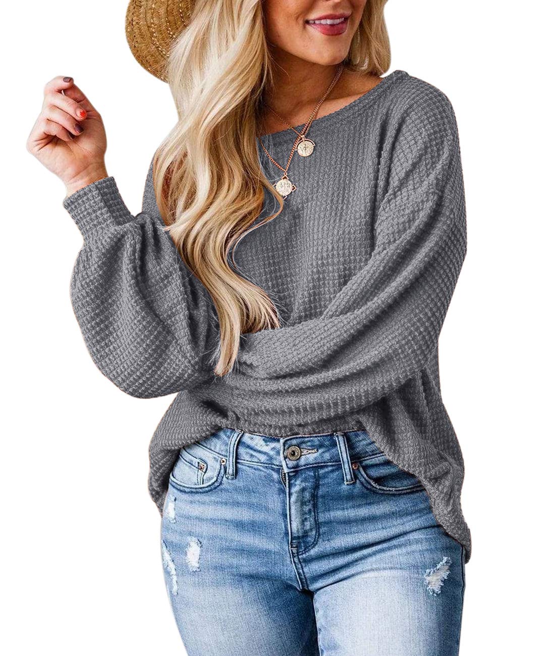 Fall Full Cozy Waffle Pullover