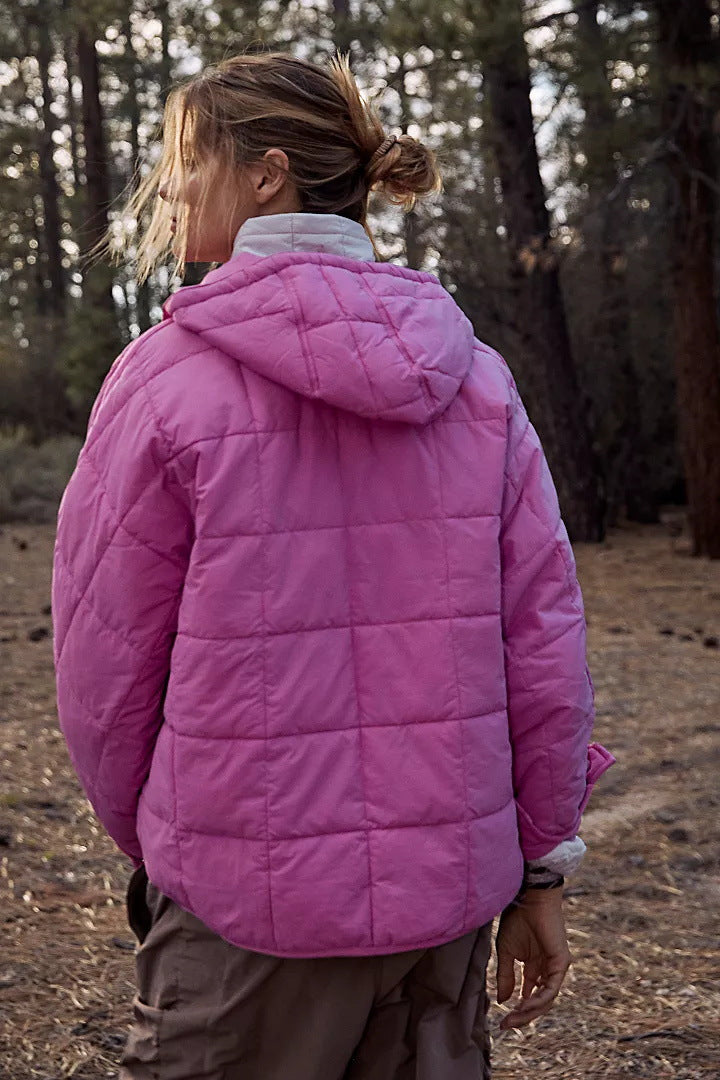 Women's Quilted Lightweight Hooded Puffer Jacket