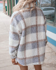Polar Fleece Plaid Jacket