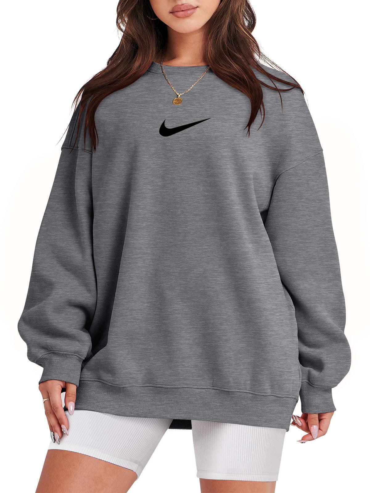 Women's Crew Neck Oversized Sweatshirt (Buy 2 Free Shipping)