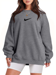 Women's Crew Neck Oversized Sweatshirt (Buy 2 Free Shipping)