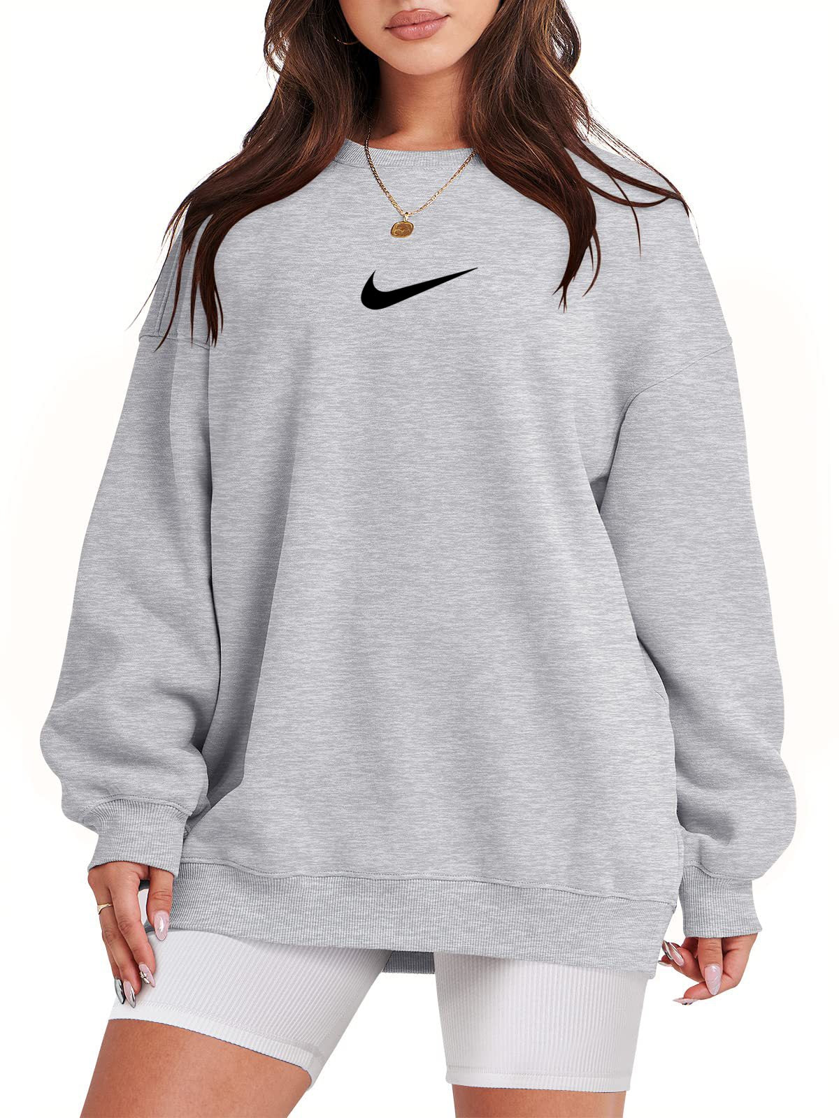 Women's Crew Neck Oversized Sweatshirt (Buy 2 Free Shipping)