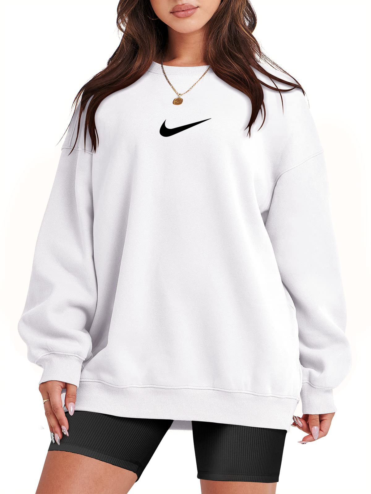 Women's Crew Neck Oversized Sweatshirt (Buy 2 Free Shipping)