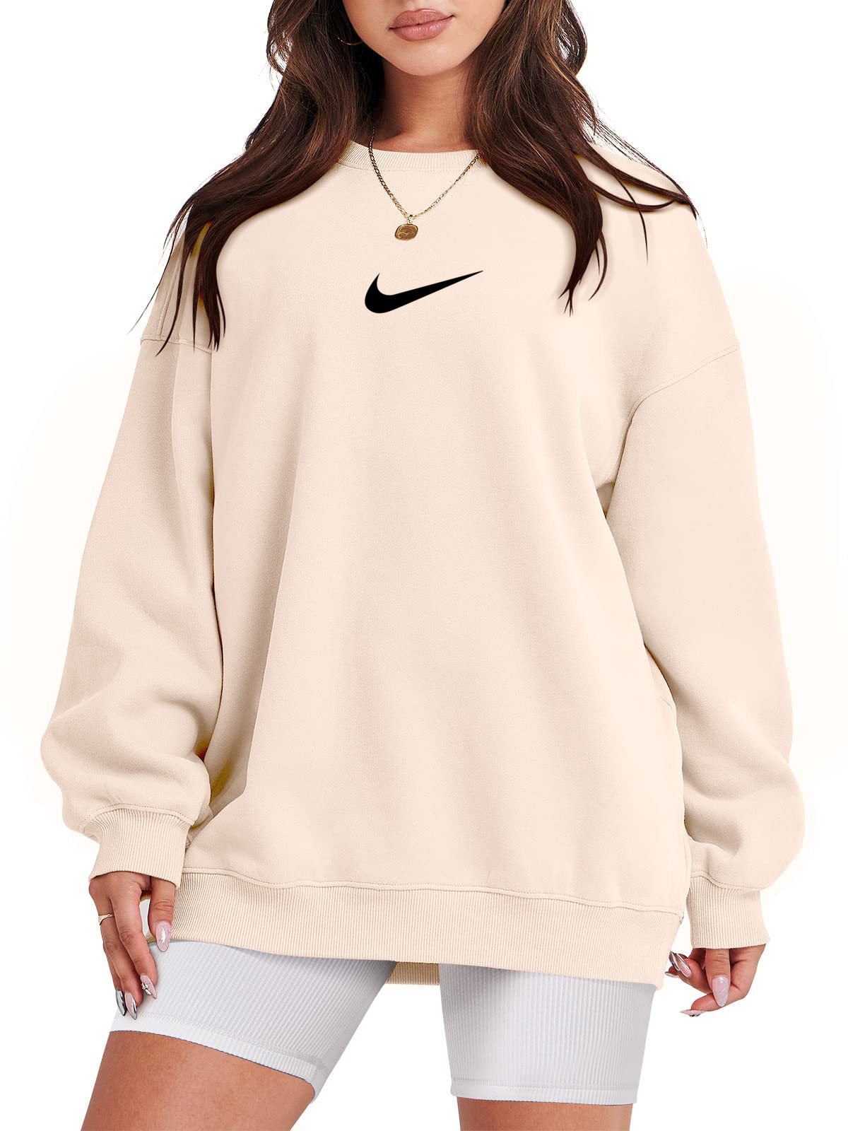 Women's Crew Neck Oversized Sweatshirt (Buy 2 Free Shipping)