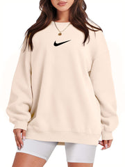 Women's Crew Neck Oversized Sweatshirt (Buy 2 Free Shipping)