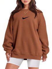 Women's Crew Neck Oversized Sweatshirt (Buy 2 Free Shipping)