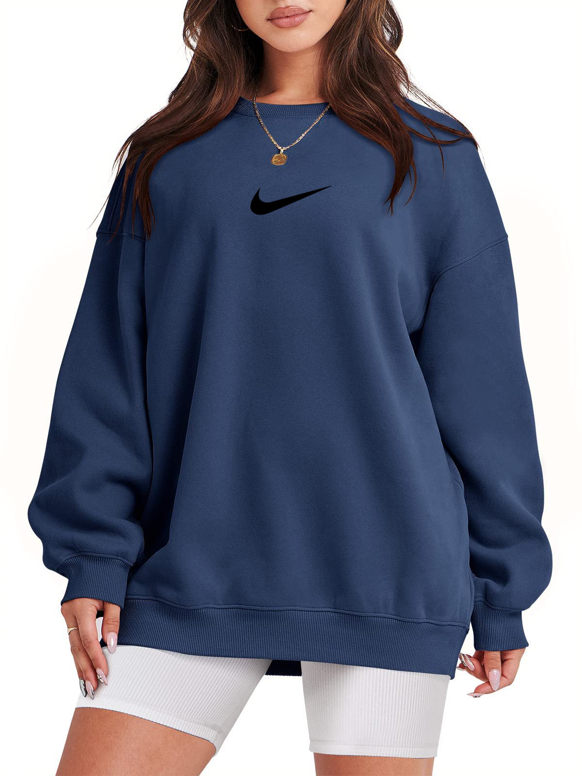 Women's Crew Neck Oversized Sweatshirt (Buy 2 Free Shipping)