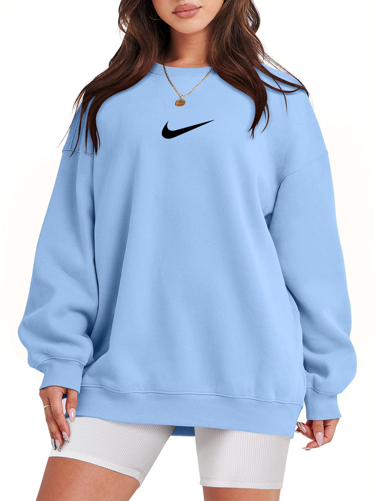 Women's Crew Neck Oversized Sweatshirt (Buy 2 Free Shipping)