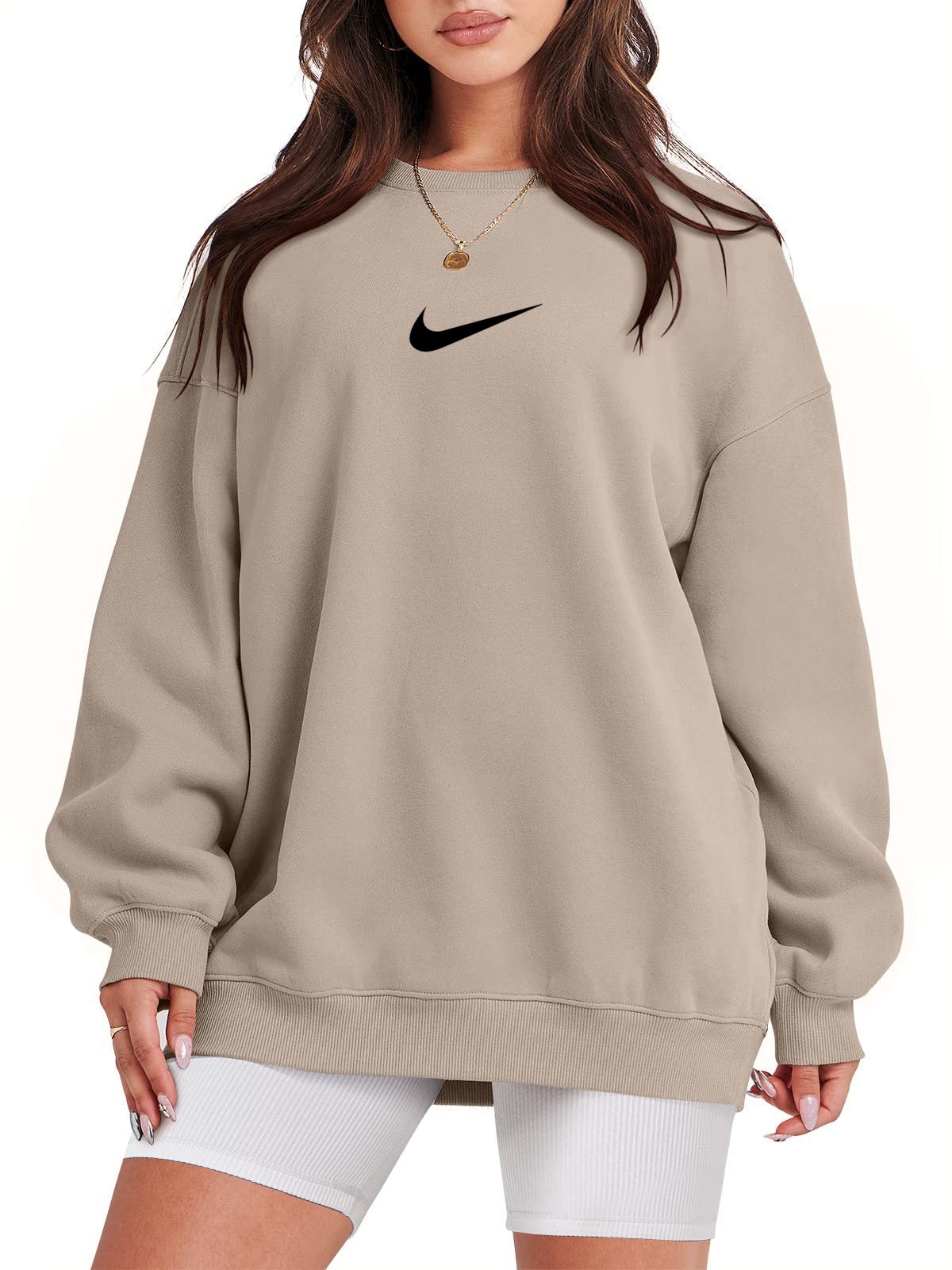Women's Crew Neck Oversized Sweatshirt (Buy 2 Free Shipping)