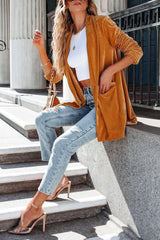 Don't Think Twice Velvet Cardigan Coat