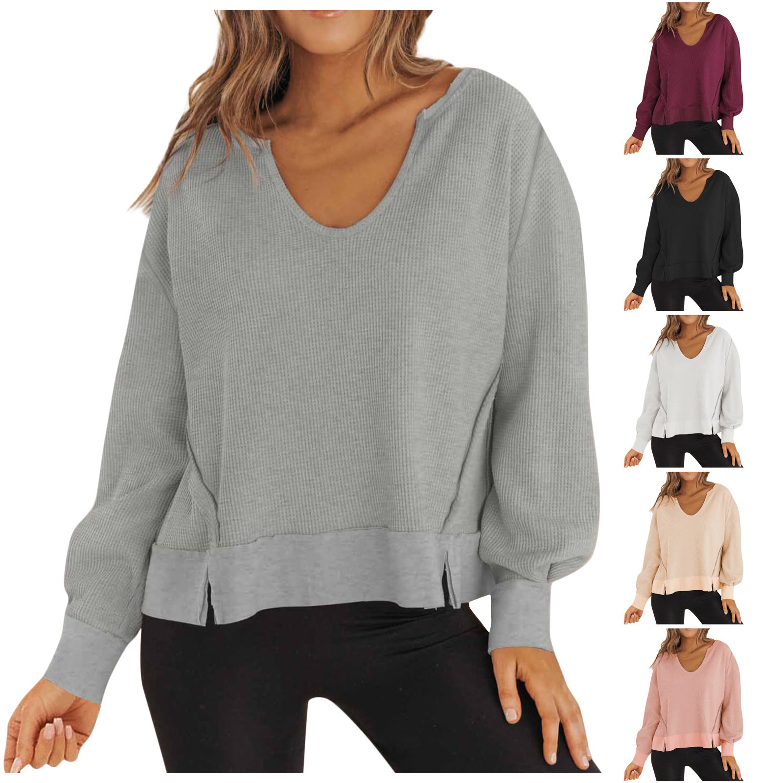 Women's V-Neck Casual Pullover Top (Buy 2 Free Shipping)