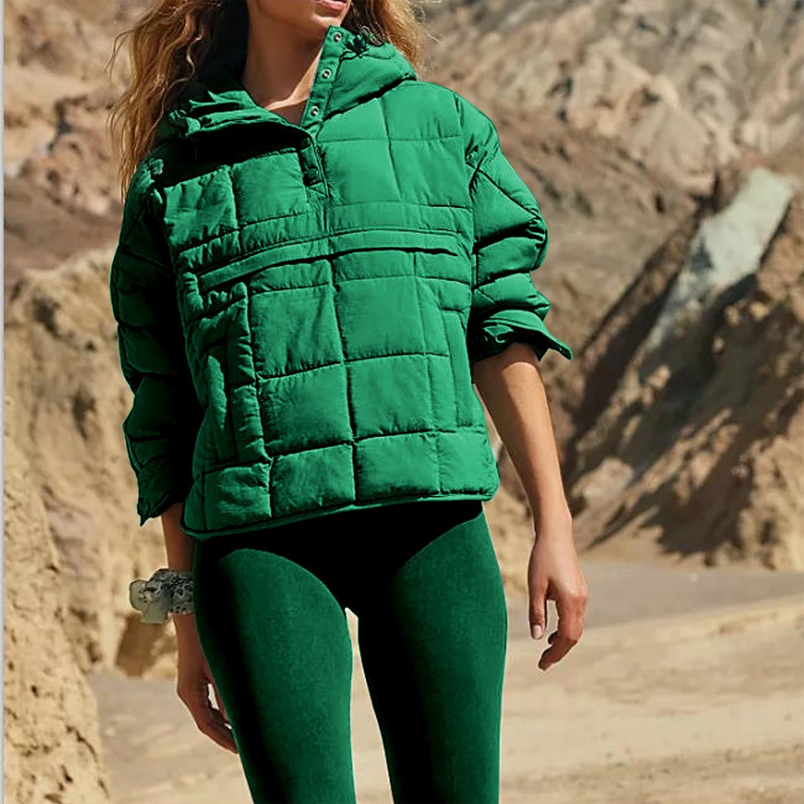 Women's Quilted Lightweight Hooded Puffer Jacket