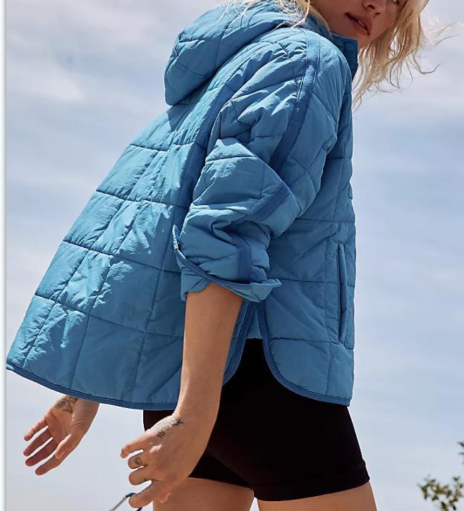 Women's Quilted Lightweight Hooded Puffer Jacket