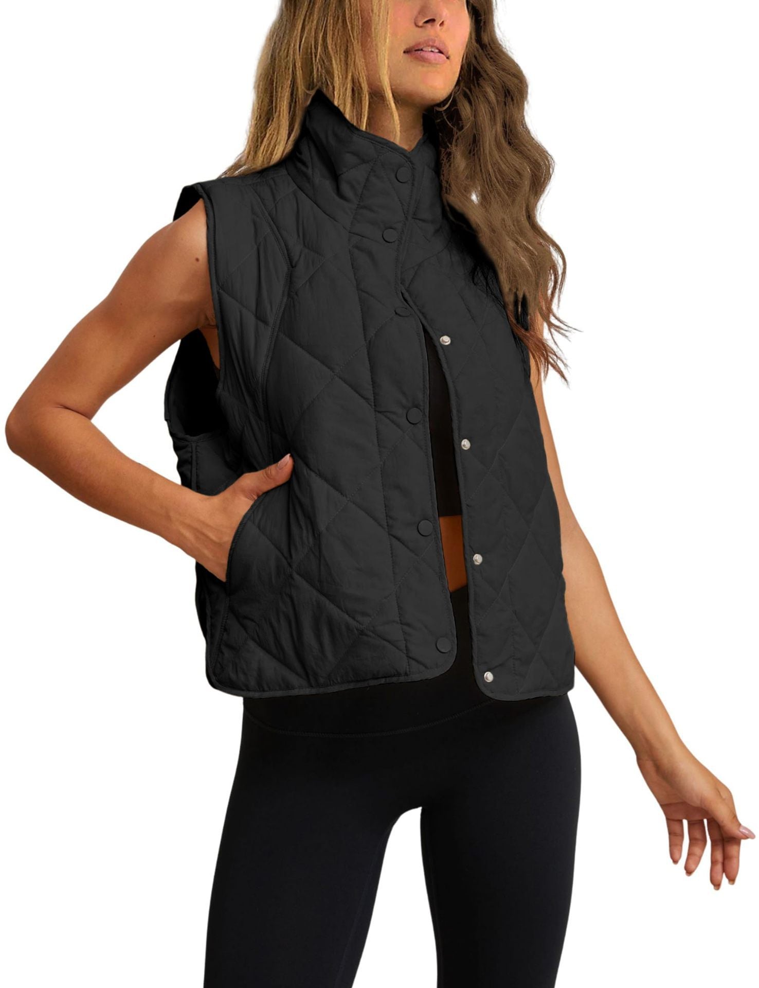 Womens Puffer Quilted Vest