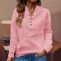 2024 Amazon Cross-Border New Knitted Jacquard Long-Sleeved Loose Sweatshirt In Large Quantities