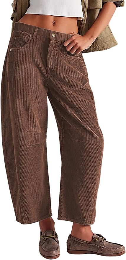 Women's Corduroy Elastic Waist Pants -BUY 2 FREE SHIPPING