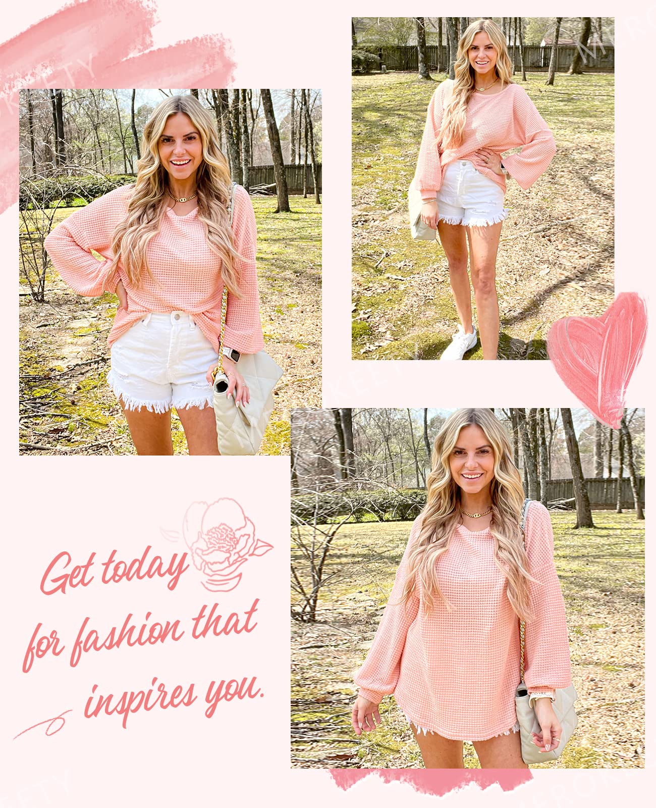 Fall Full Cozy Waffle Pullover