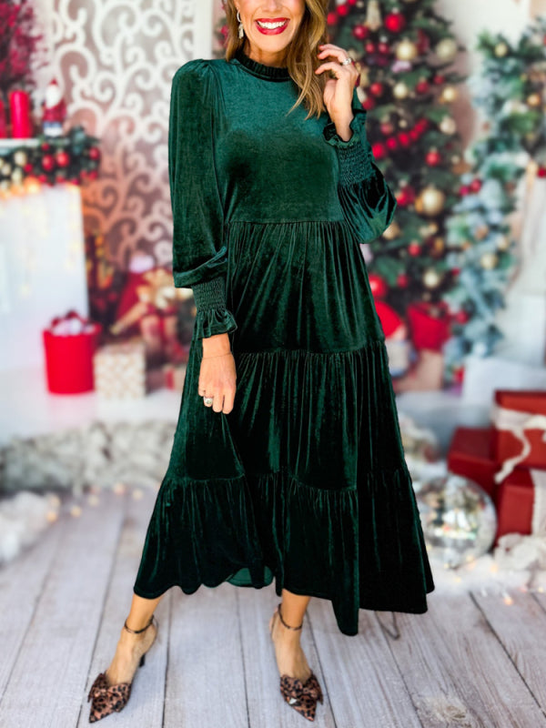 🔥50% OFF🔥The Velvet Long Sleeve Maxi Dress