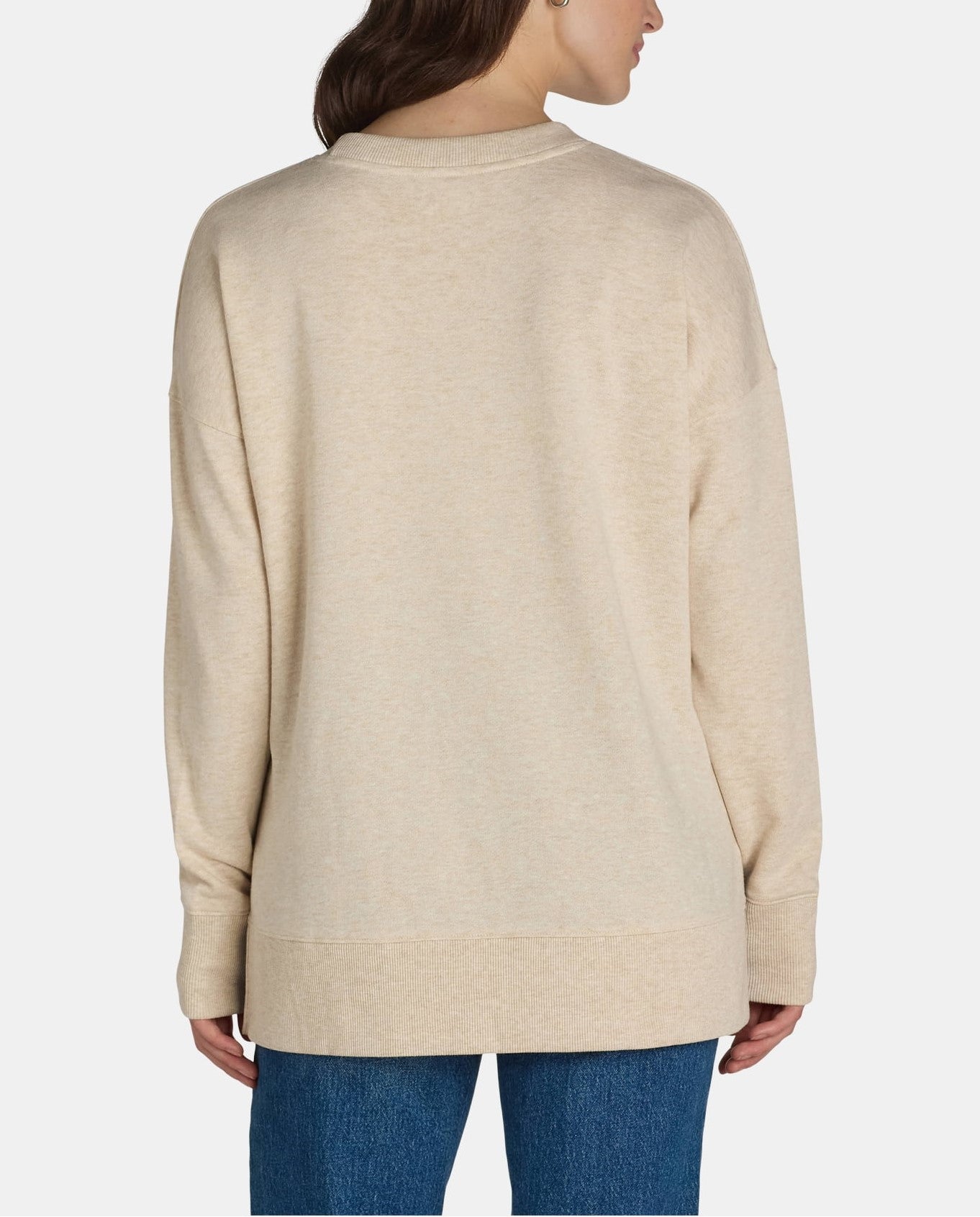 Women's High Low Hem Side Slit Pullover Sweatshirt (Buy 2 Free Shipping)