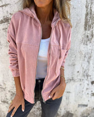 🔥Women's Casual Lapel Hooded Jacket