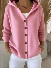 🔥Women Cotton Plain Long Sleeve Comfy Casual Cardigan