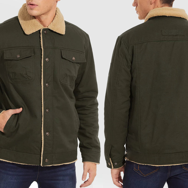 🎁Weihnachten Verkauf 49% OFF⏳Herren Retro Western Winter Fleece Jacke