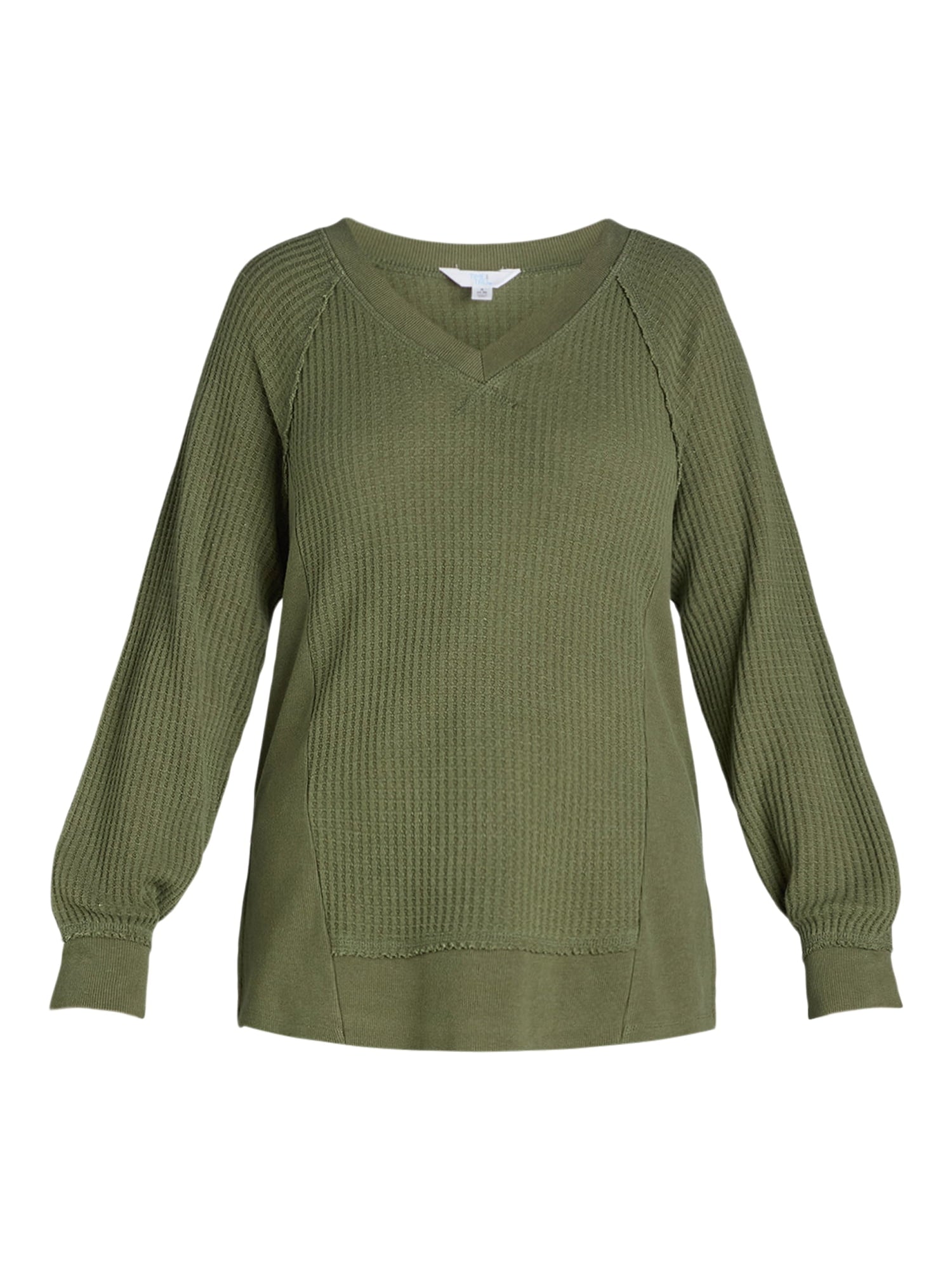 Women's Waffle Knit Sweatshirt