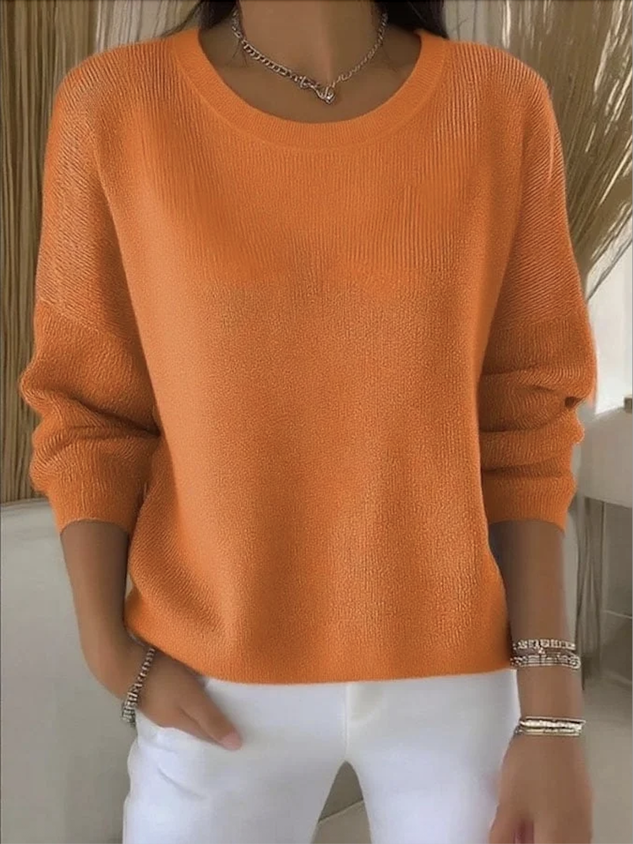 Women Plain Spring/Fall Casual Long Sleeve Shawl Collar Cotton Sweater