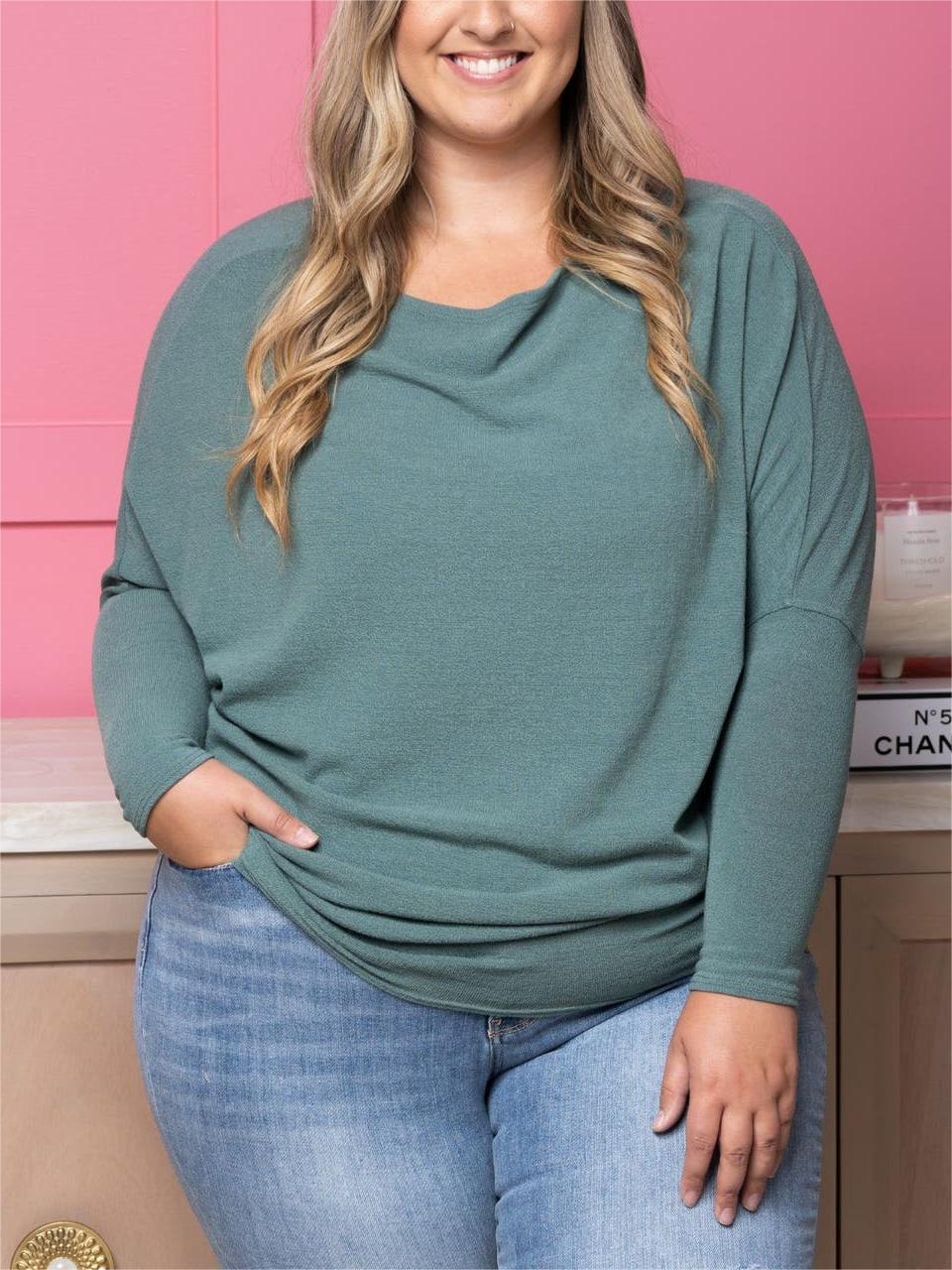 ❄️Winter Discount Frenzy Promotion-49% OFF-🌸"Dreamy Knit" Boatneck Dolman Top