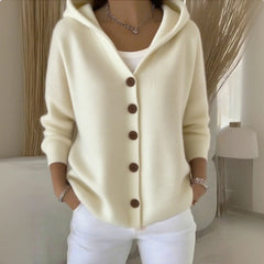 🔥Women Cotton Plain Long Sleeve Comfy Casual Cardigan