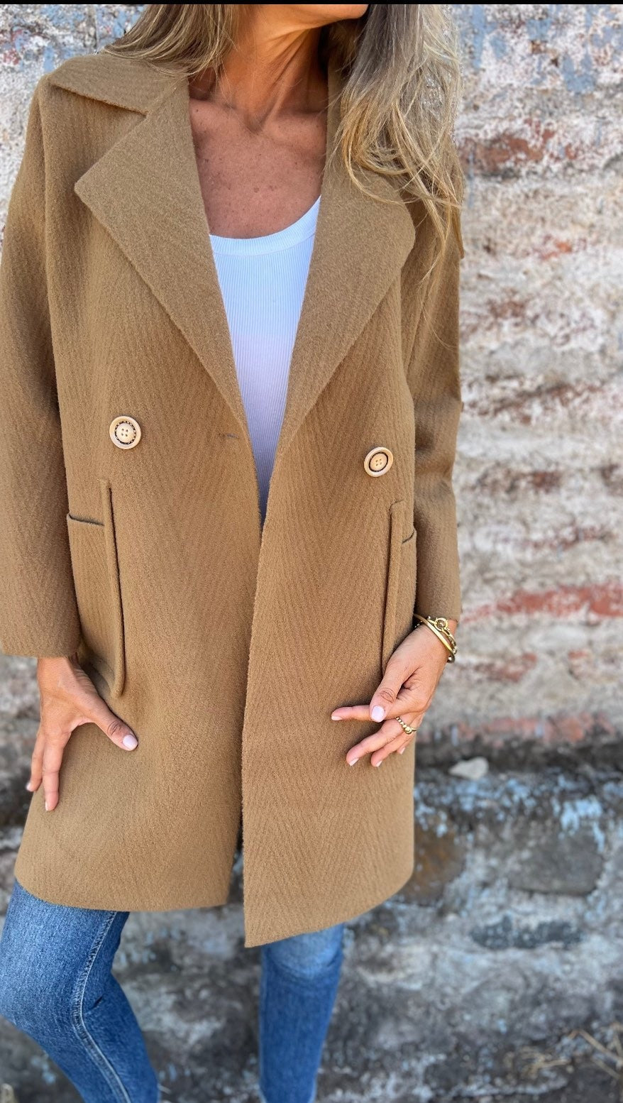 Casual Lapel Single-breasted Long Coat