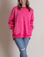 Women's Acid Wash Pullover Sweatshirt (Buy 2 Free Shipping)