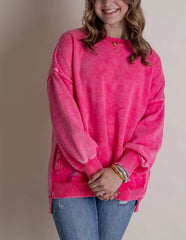 Women's Acid Wash Pullover Sweatshirt (Buy 2 Free Shipping)