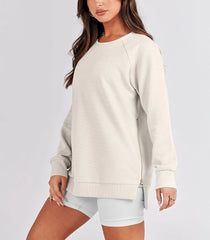 Women's Side Zipper Oversized Sweatshirt (Buy 2 Free Shipping)